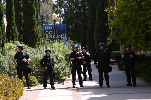 Board approves more non-lethal weapons for UCLA police after Israel-Hamas war protests