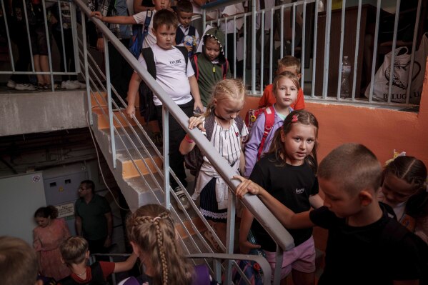 Ukrainian front-line school system goes underground to protect against bombs and radiation