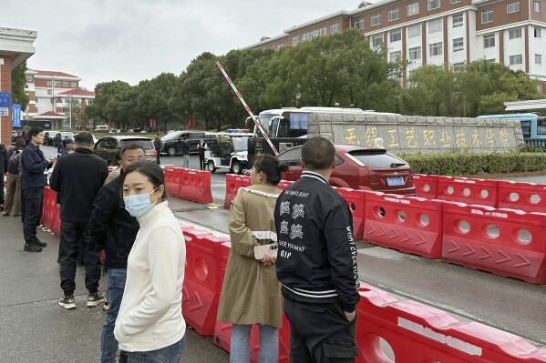 Knife attack at a vocational school in eastern China leaves 8 dead and 17 injured