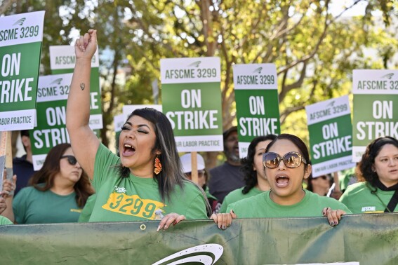 Thousands of University of California workers go on 2-day strike over wages, staff shortages