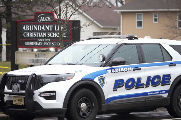 The Latest: Teacher and a student killed in a shooting at a private Christian school in Wisconsin